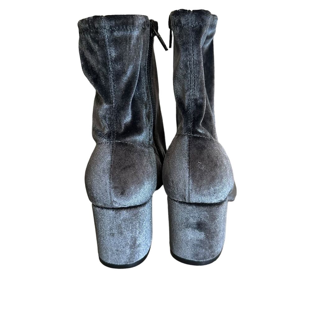 Ivanka Trump Presli‎  velvet booties grey size 7. - Picture 8 of 11